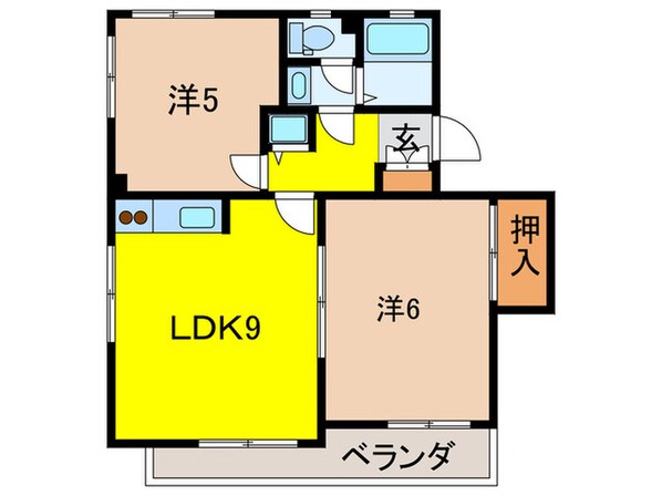 セジュール甲東２の物件間取画像